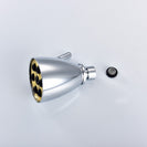 Brass Chrome Rain Shower Head Wall Mounted High Pressure Shower Head Rainfall 2 Jets Shower Head