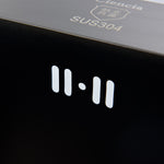 Stainless Steel Black Single Under Mounted Kitchen Sink Set With Kitchen Faucet Not Sticky Oil For Kitchen