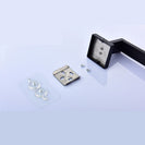 Stainless Steel Black Toilet Brush with Holder Wall Mounted Self Adhesive and Drilling Toilet Brush Set