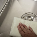 Stainless Steel Brushed Nickel Under Mounted Double Bowl Handmade Kitchen Sink With Faucet For Kitchen