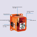 Rain Shower System Brass Fixed Shower Head Rain Mixer Shower Combo Wall Mount Shower Trim Kit with Rough-in Valve