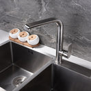 Stainless Steel 360 Degree Rotating Kitchen Faucet Hot and Cold Water Faucet Kitchen Sink Tap