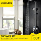 Stainless Steel Chrome Bathroom Faucet With LED Digital Display No need Battery Shower Mixer For Bathroom Washroom