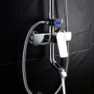 Stainless Steel Chrome Bathroom Faucet With LED Digital Display No need Battery Shower Mixer For Bathroom Washroom