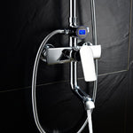Stainless Steel Chrome Bathroom Faucet With LED Digital Display No need Battery Shower Mixer For Bathroom Washroom