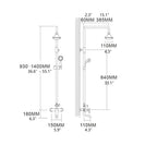 Stainless Steel Chrome Bathroom Faucet With LED Digital Display No need Battery Shower Mixer For Bathroom Washroom