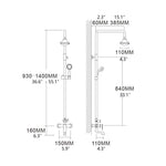 Stainless Steel Chrome Bathroom Faucet With LED Digital Display No need Battery Shower Mixer For Bathroom Washroom