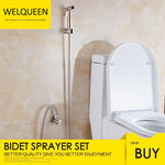 Stainless Steel Hand Held Bidet Sprayer Complete Bidet Set for Toilet Sprayer Shattaf