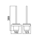 Wall Mounted Drilling Black Toilet Brush Holder With The Toilet Brush Bathroom Accessories