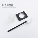 Wall Mounted Drilling Black Toilet Brush Holder With The Toilet Brush Bathroom Accessories