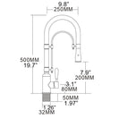 Brass Body Revolve Two-Way Washing Mounting Hardware G3/8" For The Kitchen Sink Faucet