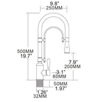 Brass Body Revolve Two-Way Washing Mounting Hardware G3/8" For The Kitchen Sink Faucet