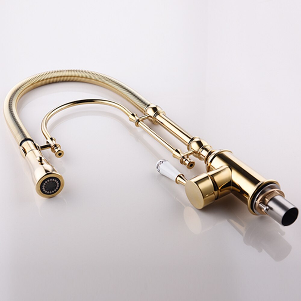 Free Shipping Brass Body Revolve Two-Way Washing Mounting Hardware G3/8" For The Kitchen Sink Faucet - WELQUEEN