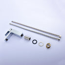 Brass Body Square Hot and Cold Water Single Hole Single Handle Basin Faucet