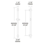 Brass Gold Metal Shower Sliding Bar With Height Adjustable for Bathroom with Shower Head Shower Hose