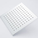 Brass Chrome 8 Inches Square Rain Shower Head Pressurized Shower Head Powerful Spray Top Shower With Silicone