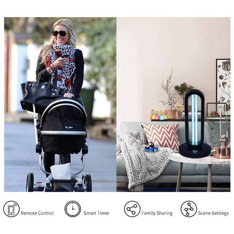 Germicidal Light UVC 38 W Fridge Deodorizer Air Purifier Odor