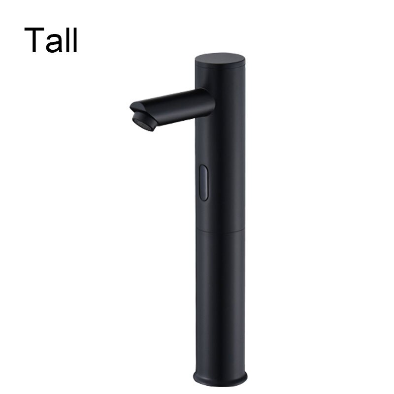 Copper Automatic Sensor Faucet Basin Single Cold Black Faucet Hot Smart Sensor Infrared Hand Washing Basin Faucet - WELQUEEN HOME DECOR