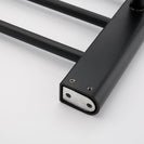 Matte Black Stainless Steel Modern Towel Bathrobe Clothes Holder Rack Double Layer Kitchen Bathroom WC Accessories