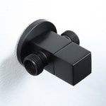 Toilet Angle Valve Water Heater Washing Machine Black Brass Triangle Valve Hot and Cold Water Switch Stop Valve