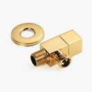 Toilet Angle Valve Water Heater Washing Machine Black Brass Triangle Valve Hot and Cold Water Switch Stop Valve