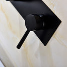 Wall Mount Bathroom Faucet Black Vessel Faucet 360 Degree Swivel Brass Basin Mixer Tap and Rough-in Valve Included