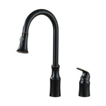 Modern Brass Single Handle Dual Hole Kitchen Faucet | Pull Down Sprayer Spring Kitchen Faucet Dual Function Kitchen Sink Faucet
