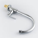 Brass Cold Water Kitchen Faucet | Commercial Tap Gooseneck Bar Faucet | Single Lever Chrome Top Rated Saving Water Taps