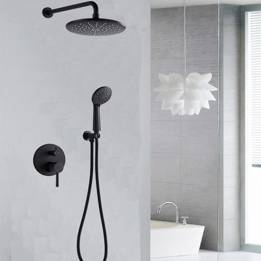 Wall Mounted Concealed Shower Faucet Set | Bathroom High Pressure 8  Rain Shower Head | 3-Setting Handheld Shower Head Set - WELQUEEN
