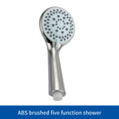 SUS304 Adjustable Shower Slide Bar Handheld Shower Rail Slide Bar Set Wall Mounted Round Style Shower Rail Set
