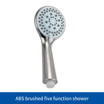 SUS304 Adjustable Shower Slide Bar Handheld Shower Rail Slide Bar Set Wall Mounted Round Style Shower Rail Set