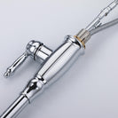 Brass Single Handle Pull Out Kitchen Faucet Multi-Function Sprayer Head 360 Degree Swivel Kitchen Sink Faucet