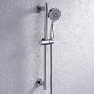 SUS304 Adjustable Shower Slide Bar Handheld Shower Rail Slide Bar Set Wall Mounted Round Style Shower Rail Set