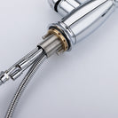 Brass Single Handle Pull Out Kitchen Faucet Multi-Function Sprayer Head 360 Degree Swivel Kitchen Sink Faucet