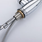 Brass Single Handle Pull Out Kitchen Faucet Multi-Function Sprayer Head 360 Degree Swivel Kitchen Sink Faucet