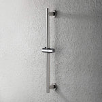 SUS304 Adjustable Shower Slide Bar Handheld Shower Rail Slide Bar Set Wall Mounted Round Style Shower Rail Set