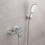 Dual Function Wall Mount Bathtub Faucet Brass Lavatory Bath Tub Mixer Taps Single Handle Bathtub Faucet