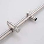 Bathroom Shower Column Set | SUS 304 Stainless Steel Bathroom Shower System | Wall Mounted Adjustable Triple Function Shower Faucet Brushed Nickel