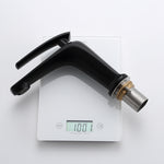 Single Handle Bathroom Faucet Lavatory Sink Faucets One Hole Faucet in Solid Brass