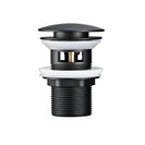 Bathroom Sink Pop-Up Alba Matte Black Waste Pipe First-Class Stopper Strainer With Hole Sewer Plug