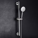 SUS304 Adjustable Shower Slide Bar Handheld Shower Rail Slide Bar Set Wall Mounted Round Style Shower Rail Set