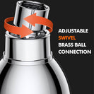 High Pressure Shower Head | 3 Inch Anti-clog Anti-leak Fixed Chrome Shower head | Plastic Shower Head With High Pressure