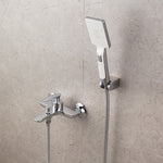 Dual Function Wall Mount Bathtub Faucet Brass Lavatory Bath Tub Mixer Taps Single Handle Bathtub Faucet