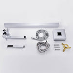 Freestanding Bathtub Faucet | Tub Filler Floor Mounted Brass Bathtub Faucet | Bathtub Faucet Single Handle With Handheld Shower Chrome Plating