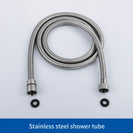 SUS304 Adjustable Shower Slide Bar Handheld Shower Rail Slide Bar Set Wall Mounted Round Style Shower Rail Set