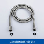 SUS304 Adjustable Shower Slide Bar Handheld Shower Rail Slide Bar Set Wall Mounted Round Style Shower Rail Set
