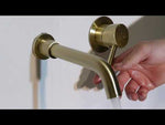 Modern Brass Wall Basin Mixer Taps |  Bathroom Sink Faucet With 5 Colors | Swivel Spout Bath With Single Lever In Matt Black