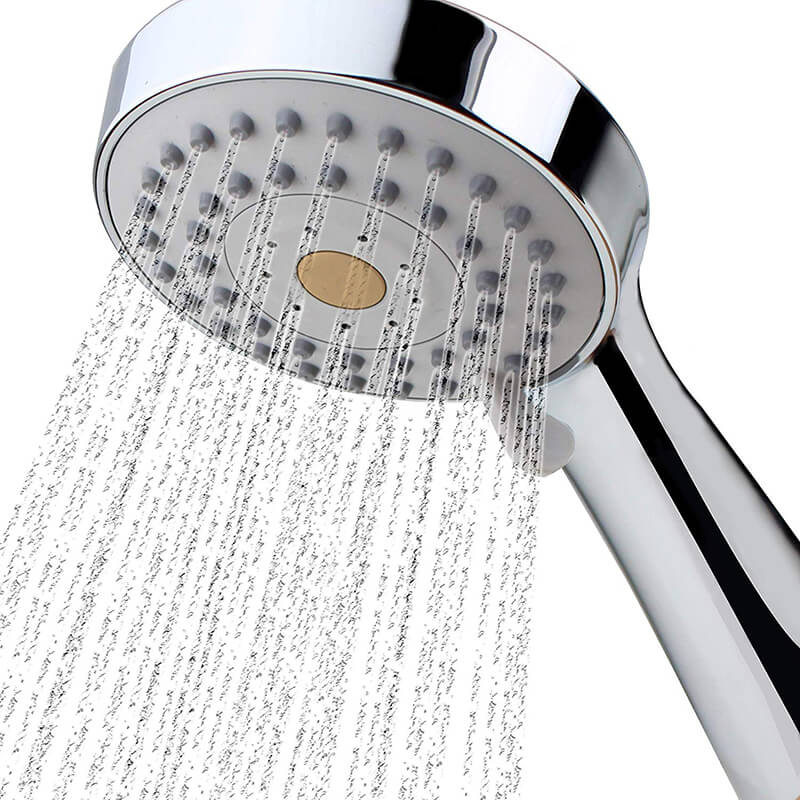 3 Function High Pressure Handheld Shower Head | Chrome Shower Head with Hose and Adjustable Bracket | Massage Spa Plastic Handheld Shower Head - WELQUEEN