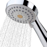 3 Function High Pressure Handheld Shower Head | Chrome Shower Head with Hose and Adjustable Bracket | Massage Spa Plastic Handheld Shower Head