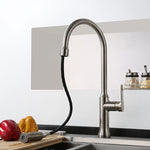 Single Handle Kitchen Faucet | Stainless Steel Pull Down Kitchen Sink Faucet | Spray Kitchen Faucet With Flexible Hose